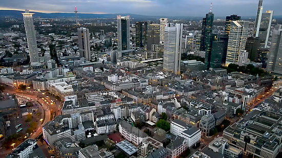 Drohne über Frankfurt
